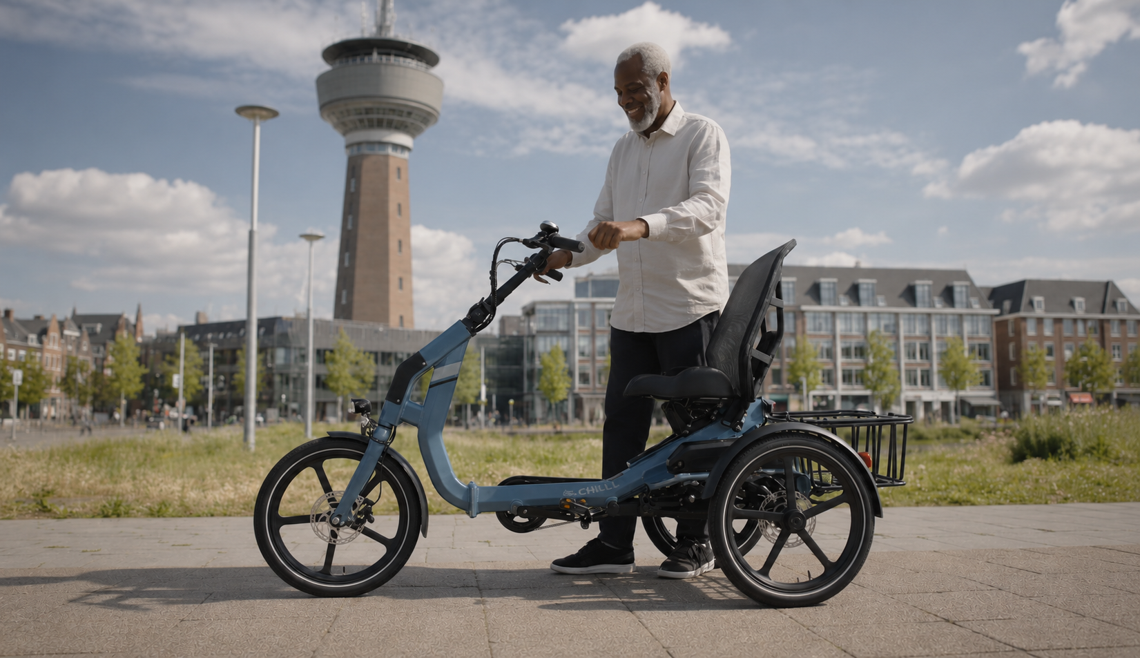 Caboo Cargo Chill Elektrische Driewieler Blauw - Afbeelding 5