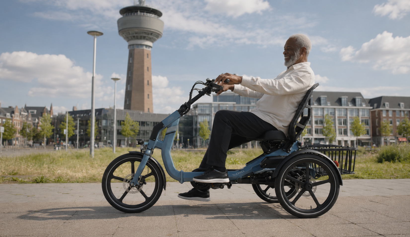 Caboo Cargo Chill Elektrische Driewieler Blauw - Afbeelding 6