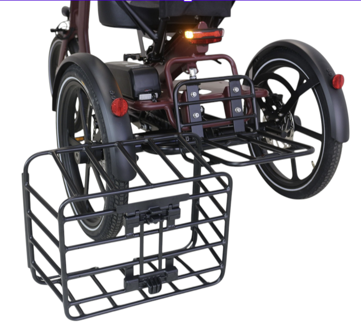 Caboo Cargo Chill Elektrische Driewieler Rood - Afbeelding 4