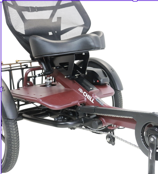 Caboo Cargo Chill Elektrische Driewieler Rood - Afbeelding 7